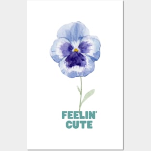 Pansy blue for you Posters and Art